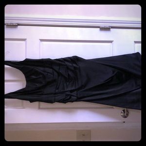 Black Satin Cocktail Dress